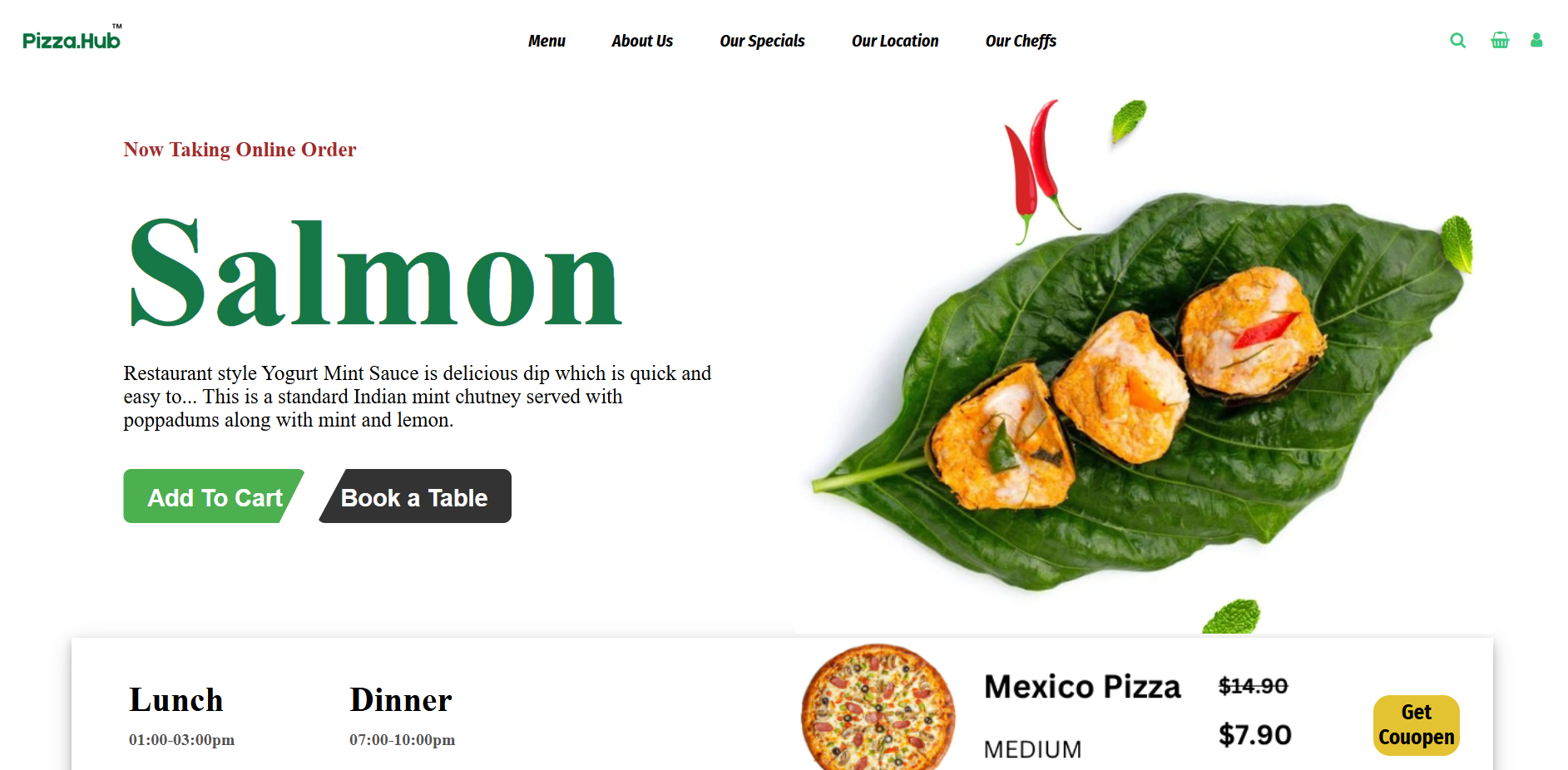 Pizza Shop Website